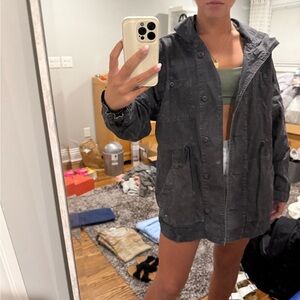 Women's Black Hooded Jacket